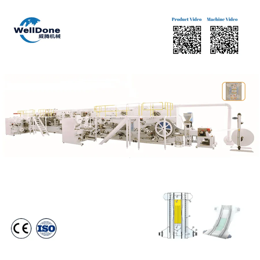 T-shape Baby Diaper Making Machine