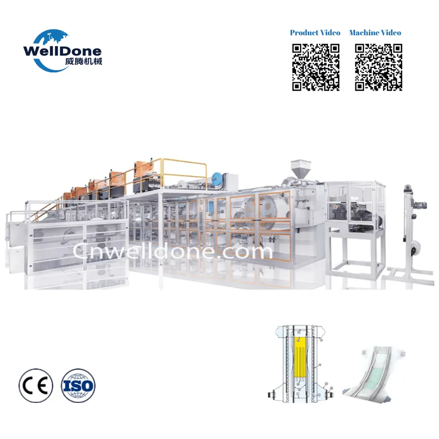 T-shape Baby Diaper Manufacturing Machine