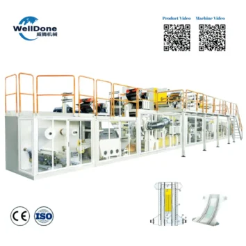 T-shape Baby Diaper Production Line