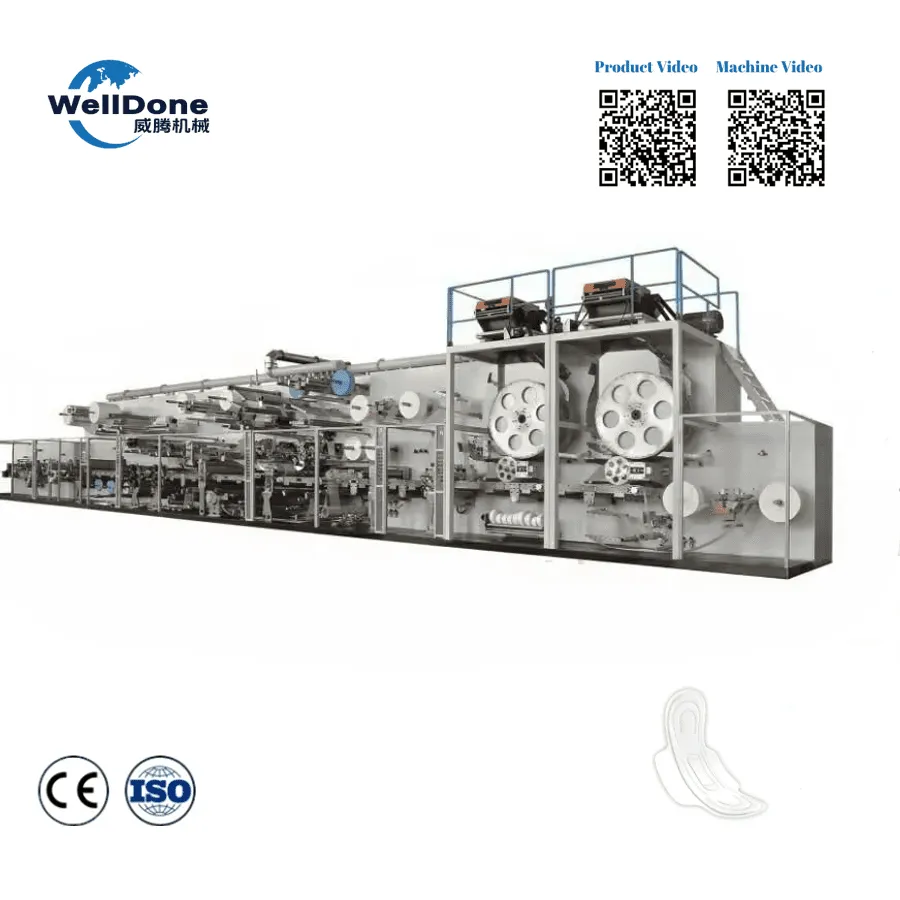 full-servo-bar-type-winged-pad-manufacturing-machine-line
