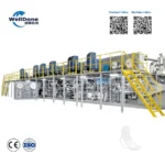 full-servo-bar-type-winged-sanitary-pad-machine-production-line