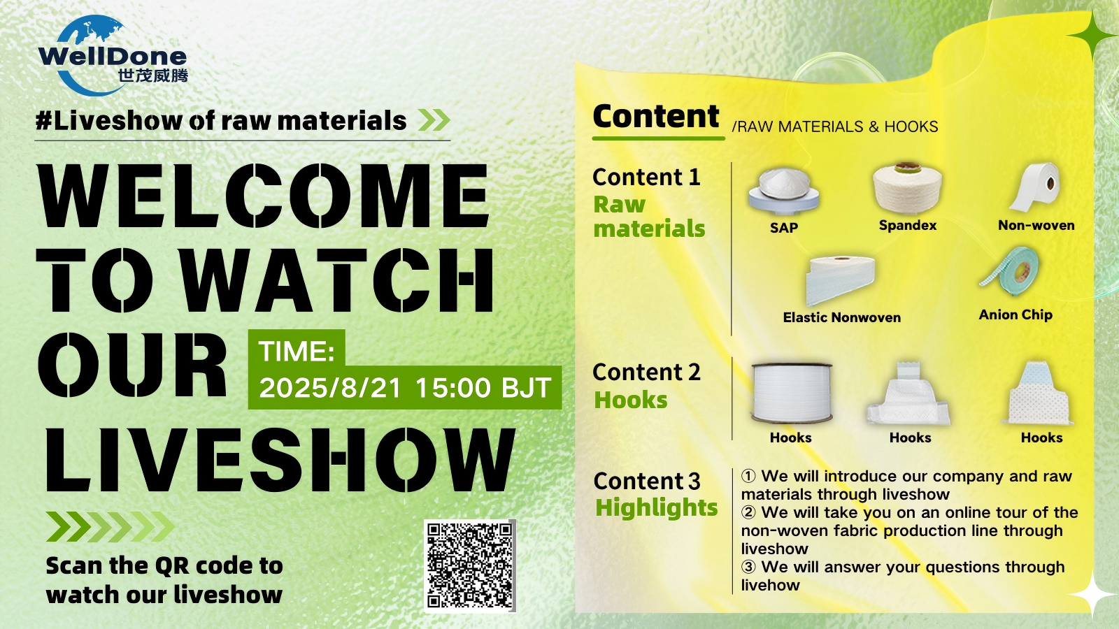 Join Our Raw Materials & Hooks Live Show!