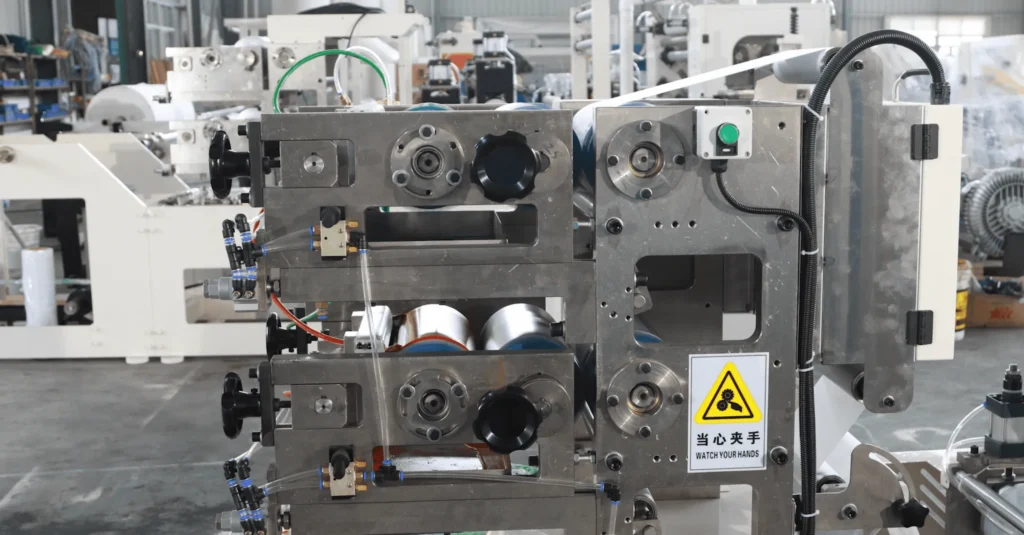 Precision Embossing & Laminating Unit — Multi-Roller Structure Ensures Consistent Texture and Product Quality