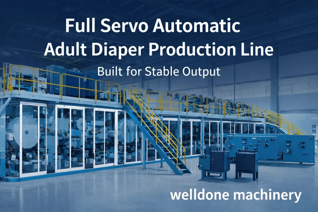 full-servo-automatic-adult-diaper-production-line-welldone-machinery