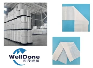hygiene material rolls nonwoven SAP warehouse China