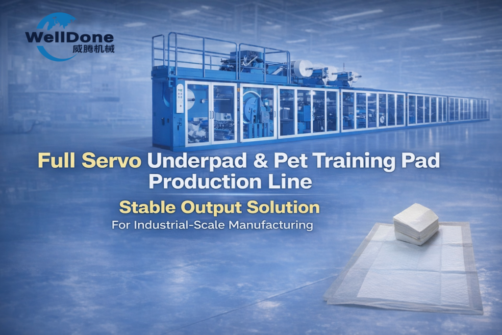 full-servo-underpad-pet-training-pad-production-line-welldone