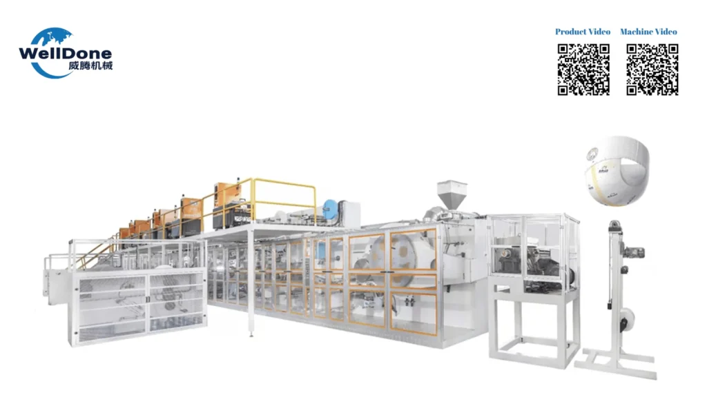 3-piece Pull-up Baby Diaper Machine​