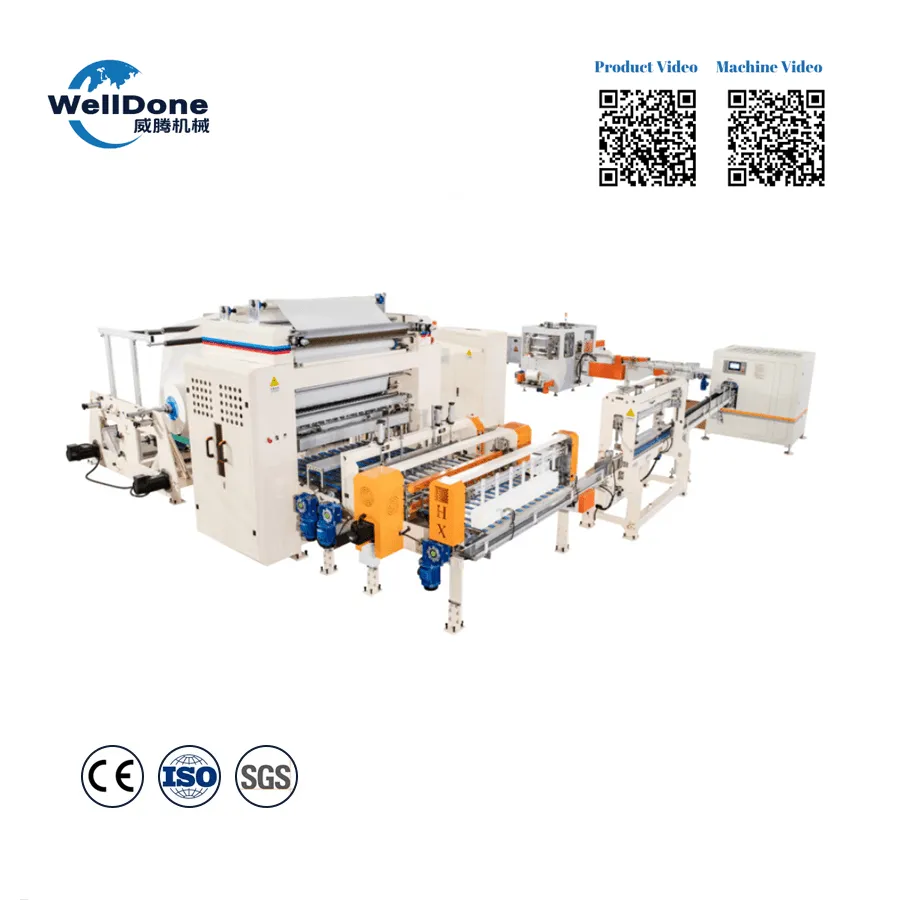 Full Servo Automatic Transferring Facial Tissue Production Line