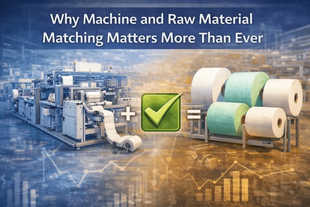 machine-and-raw-material-matching-for-hygiene-factory