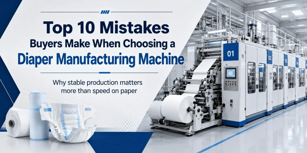 Top 10 Mistakes + Diaper Manufacturing Machine + LinkedIn Cover