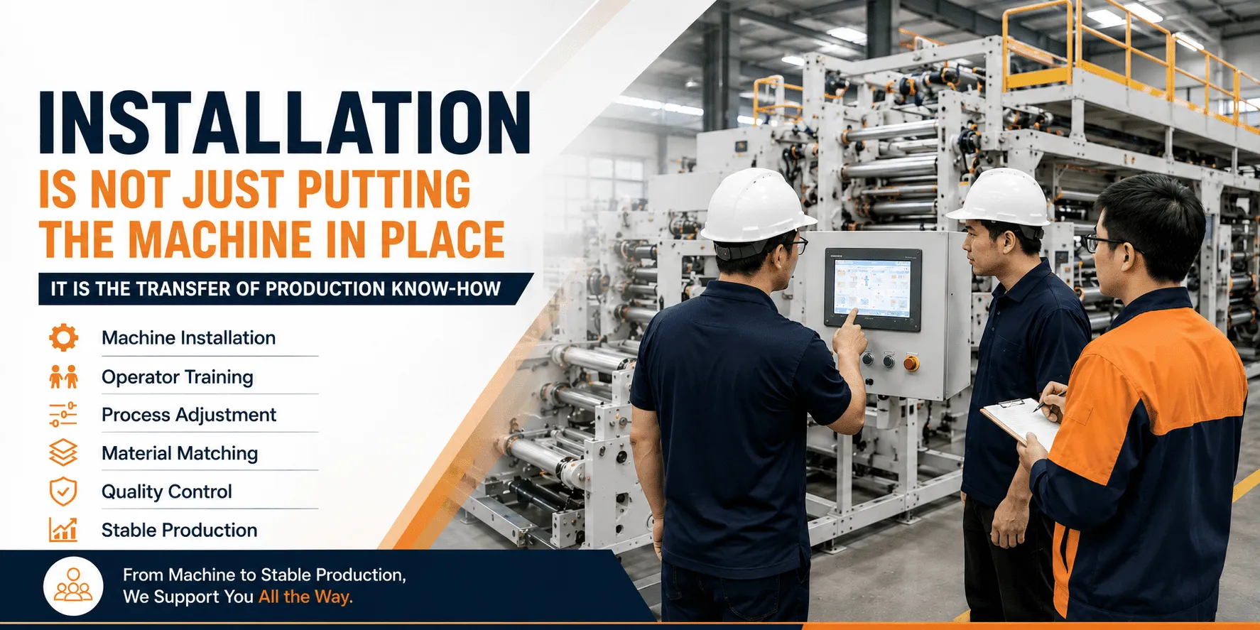 machine-installation-production-know-how-transfer-linkedin-cover