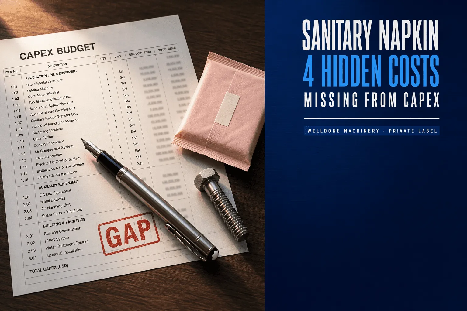 sanitary-napkin-line-hidden-cost-capex-gap-private-label-welldone-machinery