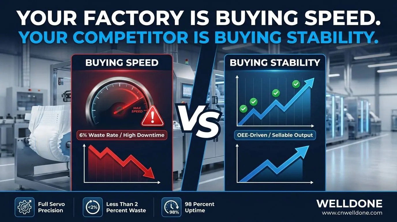 speed-vs-stability-adult-diaper-production-oee-welldone-linkedin