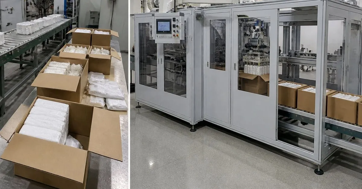 manual-vs-automatic-case-packing-hygiene-products-welldone